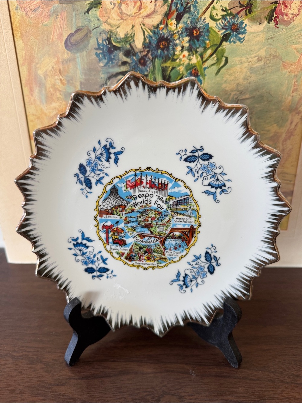Vintage Norcrest Japan Expo 74 Spokane World's Fair Souvenir Plate